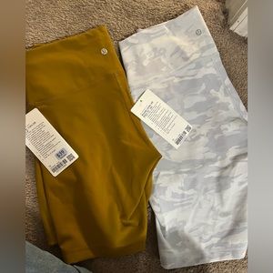 2 pairs of Lululemon Wunder train 8 in & Wunder under 10 in shorts. NWT